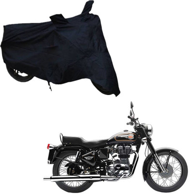 THE REAL ARV Two Wheeler Cover for Royal Enfield(Bullet 350, Black)