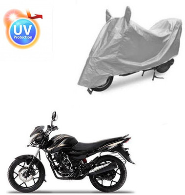 Atulit enterprises Two Wheeler Cover for Bajaj(Discover 150 s, Silver)