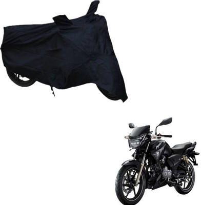 THE REAL ARV Two Wheeler Cover for TVS(Apache RTR 160, Black)