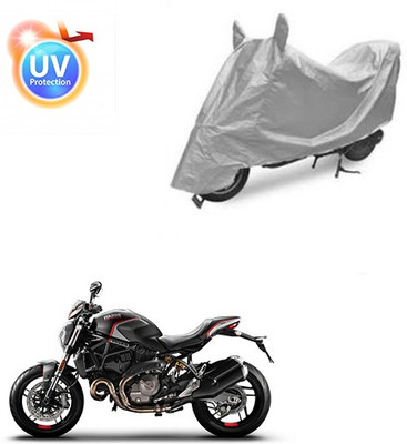 Atulit enterprises Two Wheeler Cover for Ducati(Monster 82, Silver)