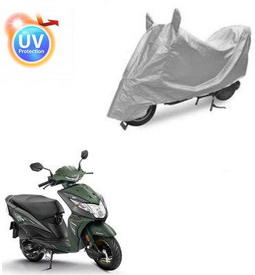 Feel heaven Two Wheeler Cover for Honda(Dio, Silver)