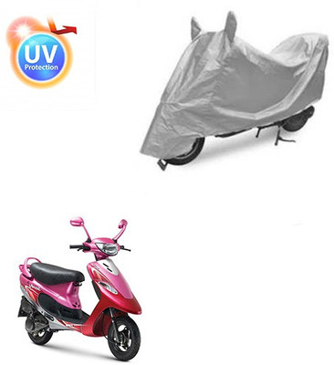 Atulit enterprises Two Wheeler Cover for TVS(Scooty Pep+, Silver)