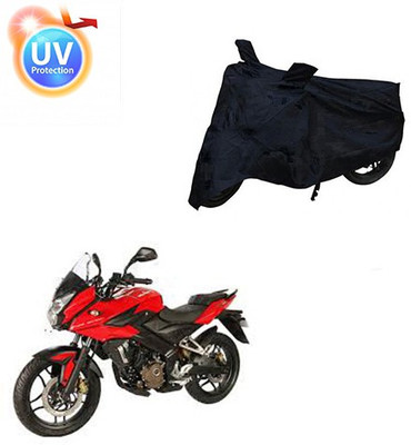 saanvi Two Wheeler Cover for Bajaj(Pulsar AS 150, Black)