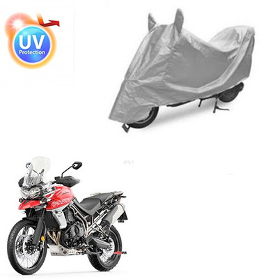 Atulit enterprises Two Wheeler Cover for Triumph(Tiger 800 XCA, Silver)