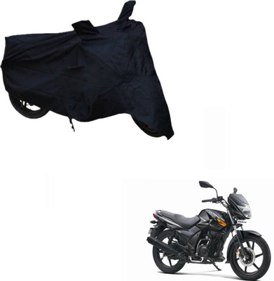 THE REAL ARV Two Wheeler Cover for TVS(Flame DS 125, Black)