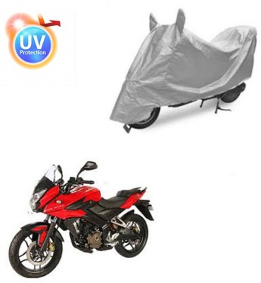 Atulit enterprises Two Wheeler Cover for Bajaj(Pulsar AS 150, Silver)