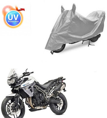 Feel heaven Two Wheeler Cover for Universal For Bike(Silver)