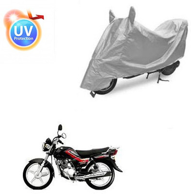 saanvi Two Wheeler Cover for Suzuki(Heat, Silver)