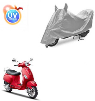 saanvi Two Wheeler Cover for Piaggio(Vespa VXL, Silver)