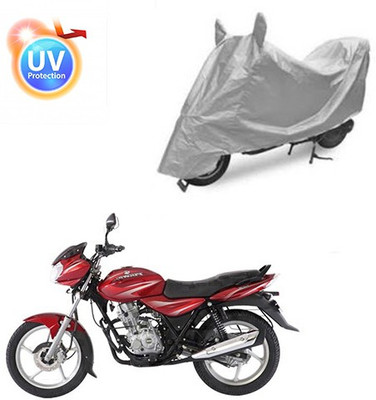 saanvi Two Wheeler Cover for Bajaj(Discover 125 DTS-i, Silver)