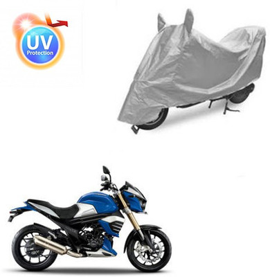 saanvi Two Wheeler Cover for Mahindra(MOJO XT 300, Silver)