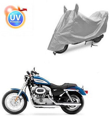 Atulit enterprises Two Wheeler Cover for Harley Davidson(XL 883, Silver)