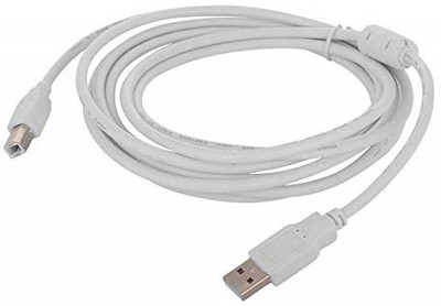BIGGEAR Micro USB Cable 2 A 5 m (Pack of 1) 5Mtr-USB 2.0 Printer Cable Compatible (Compatible with Computer, Printer, Laptop)(Compatible with Computer, Printer, Laptop, White)