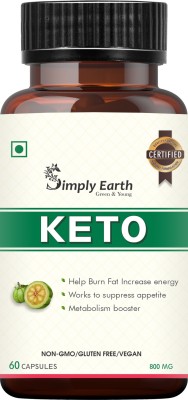 Simply earth Keto Natural Weight Loss Supplement, Belly Fat Burner for Men and Women(60 No)