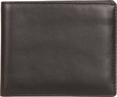 Leatherman Fashion Men Formal, Casual Black Genuine Leather Wallet(8 Card Slots)