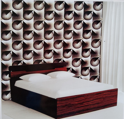 GRAH PRAVESH Embossed Hollywood Multicolor Wallpaper(L x W: 1000 cm x 53 cm)