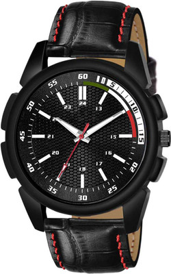 ROZHOK Attractive designed strapped watch Analog watch with genuine leather strap finest design in dial which gives unique look Analog Watch  - For Boys