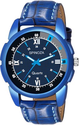 SPINOZA Attractive designed strapped watch Analog watch with genuine leather strap finest design in dial which gives unique look Analog Watch  - For Boys