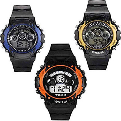 ROCKY Day and Date Watch Combo Pack of 3 Digital Watch  - For Boys & Girls
