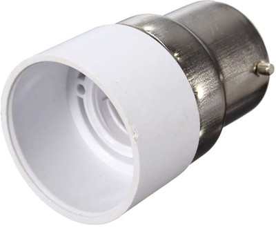 Ascension 1 B22 to E14 Screw Base Socket Lamp Holder Light Bulb Converter Adapter Plastic Light Socket(Pack of 1)