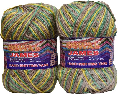 Simi Enterprise Oswal James Knitting Yarn Wool, Moss Ball 700 gm Best Used with Knitting Needles, Crochet Needles Wool Yarn for Knitting. By Oswa C SM-DD