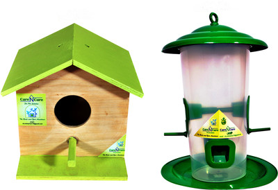 Care N Cure Window Bird Feeder Bird Feeder(Green)