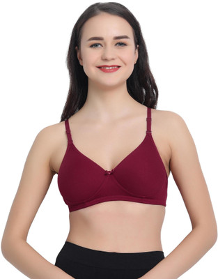 V Star ISA Women Full Coverage Non Padded Bra(Maroon)