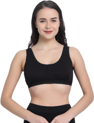 V Star Women Sports Non Padded Bra(Black)