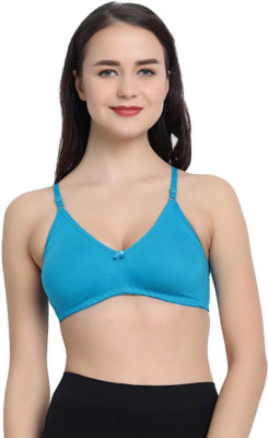V Star Women Full Coverage Non Padded Bra(Blue)