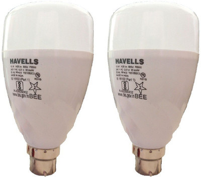 HAVELLS 15 W Basic Decorative B22 LED Bulb(White, Pack of 2)