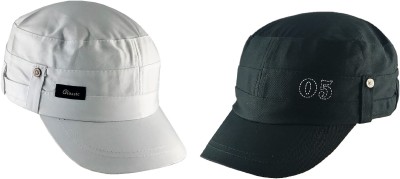 poshing Solid Sports/Regular Cap Cap(Pack of 2)