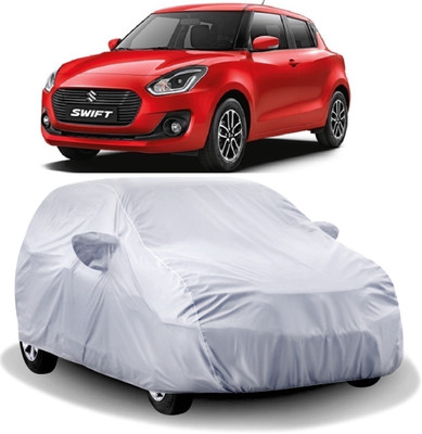 ANOXE Car Cover For Maruti Suzuki Swift (With Mirror Pockets)(Silver)