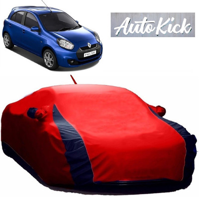 AutoKick Car Cover For Renault Pulse (With Mirror Pockets)(Red, Blue)