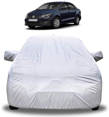 GoMechanic Car Cover For Volkswagen Vento (With Mirror Pockets)(Silver)