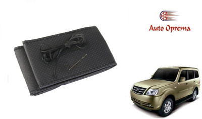 Auto Oprema Steering Cover For Tata Sumo Grande(Black, Leather)