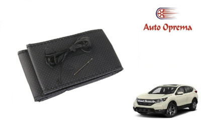 Auto Oprema Steering Cover For Honda CR-V(Black, Leather)