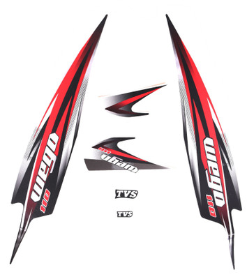 SunStick Sticker & Decal for Bike(Red, Multicolor)