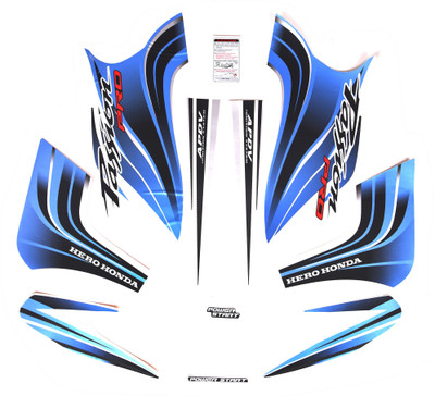 SunStick Sticker & Decal for Bike(Blue, Multicolor)