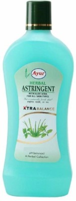 Ayur Herbal Astringent With Aleo Vera 100ml Pack of 4 Face Wash(400 ml)