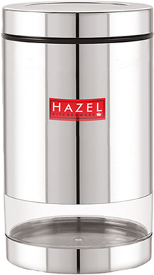 HAZEL Steel Grocery Container  - 1300 ml(Silver)