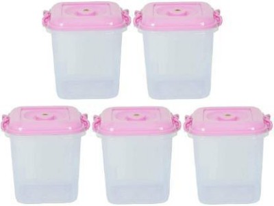 PRAGATI SALES Plastic Grocery Container  - 13 L(Pack of 5, Pink)