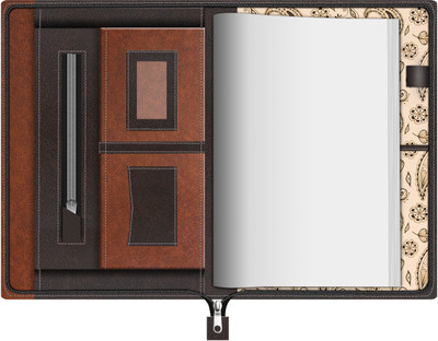 Fedus Leatherette File Folder(Set Of 1, Brown)