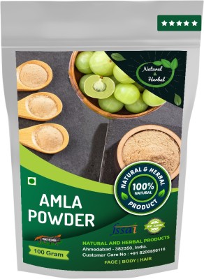 NATURAL AND HERBAL PRODUCTS Amla Powder (Indian Gooseberry, Emblica Officinalis) For Hair Growth, Skin Care(Face Mask) and Lose Weight - 100Gm(100 g)