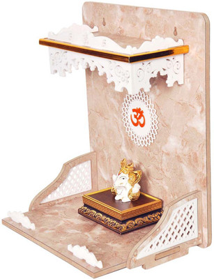Flipkart Perfect Homes Studio Perfect Luxury Marble Temple Engineered Wood Home Temple(Height: 38, Pre-assembled)