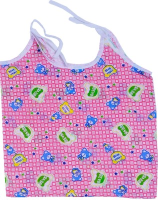 C3 Baby Girls Casual Polycotton Spaghetti Top(Pink, Pack of 1)