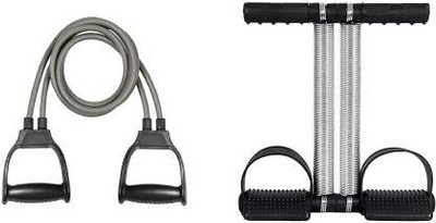 Shopeleven Tummy Trimmer, Toning Tube (Grey) For Stretching Toning Exercising Work Ab Exerciser(Multicolor)