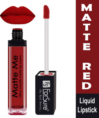 ForSure Liquid Lipstick (Non Transferable)(Matte Red, 5 ml)