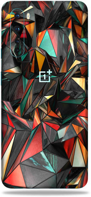 OggyBaba OnePlus Nord Mobile Skin(( Red Polygon With Gloss Finish ))