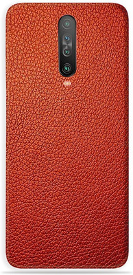 Satisfactory POCO X2, Poco x2 Mobile Skin(Charming Red Leather With Matte Finish)