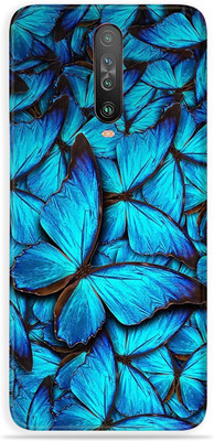 Satisfactory POCO X2, Poco x2 Mobile Skin(Sparkling Blue Butterfly)